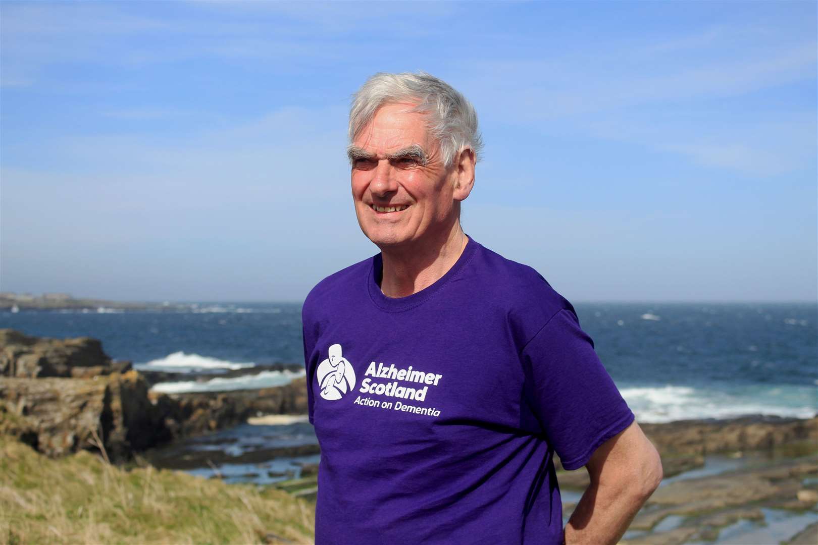 Frank will set off on May 13 to begin his 14-day fundraising coastal walk from Inverness to John O’Groats. Picture: Alan Hendry