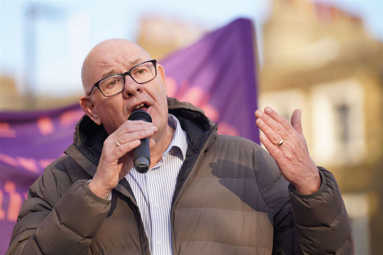 Communication Workers Union (CWU) general secretary Dave Ward will attend a picket line (James Manning/PA)
