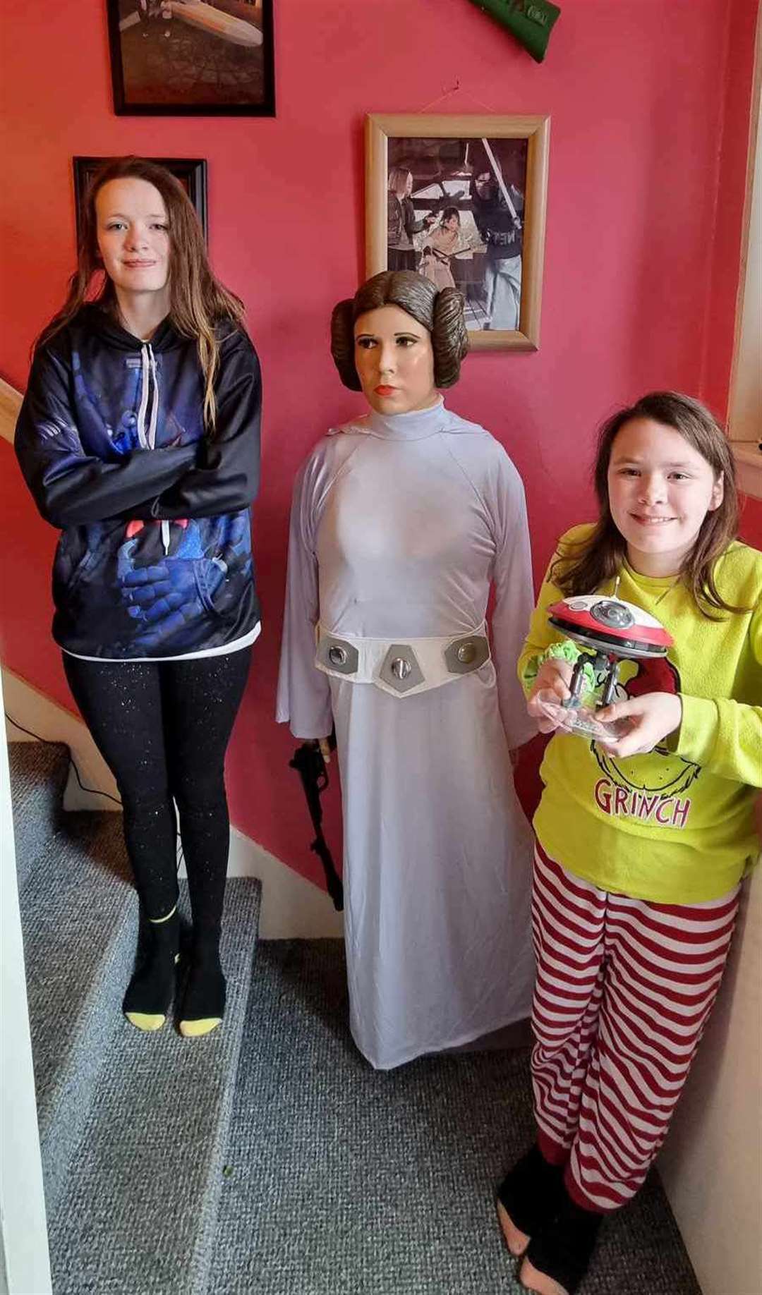 Mark's daughters Nicole and Caitlyn will be helping out dressed as Star Wars characters on May 4.