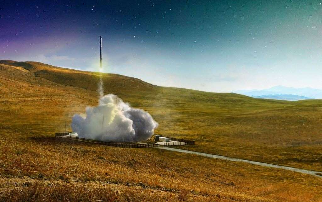 Artists impression of Orbex Prime launch from Sutherland Spaceport. Courtesy of Orbex