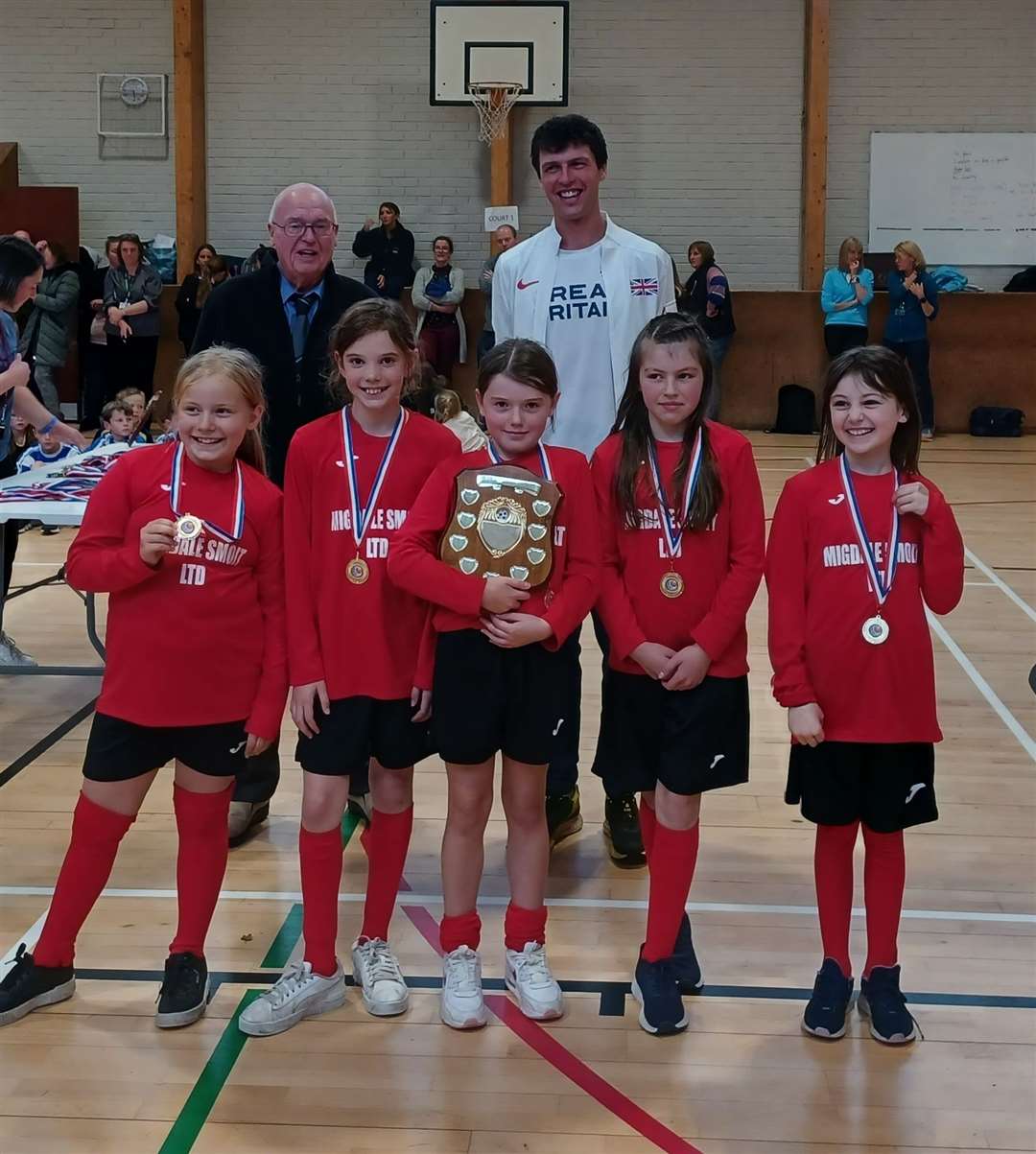 A team from Lairg won the Small Schools girls' category.