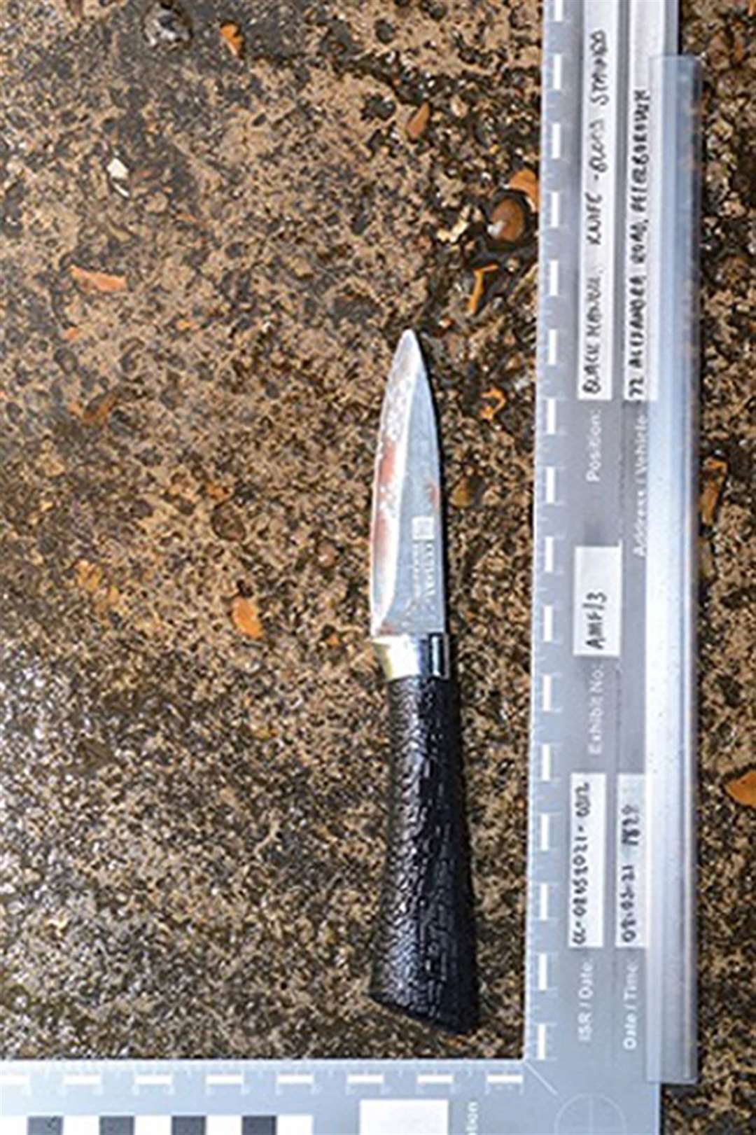 The knife used by Faisal Khan, who stabbed a nine-year-old boy in the face, head and hands in a random attack in the street (Cambridgeshire Police/PA)