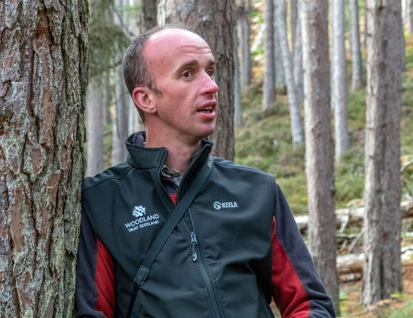 Woodland Trust site manager Ross Watson is delighted at the Carnegie connection. Picture: Lynda Simpson