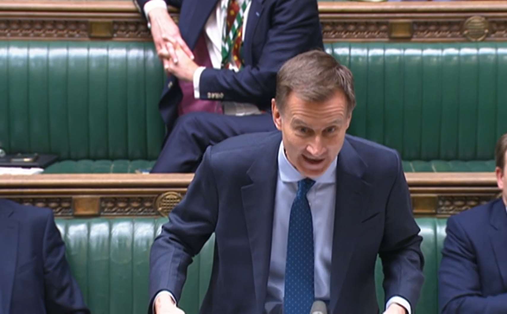 Chancellor Jeremy Hunt said data suggests living standards will be at their pre-Covid peak next year (PA)