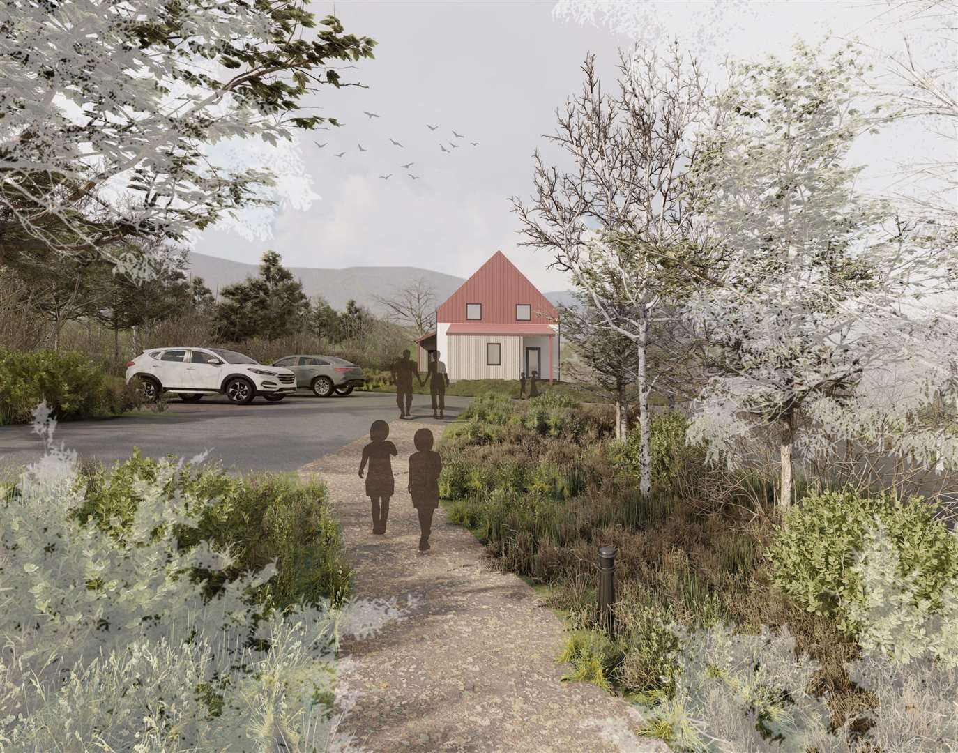 Site B will be used for the remaining two homes being build in the first phase of the development. Photo: Oberlanders Architects