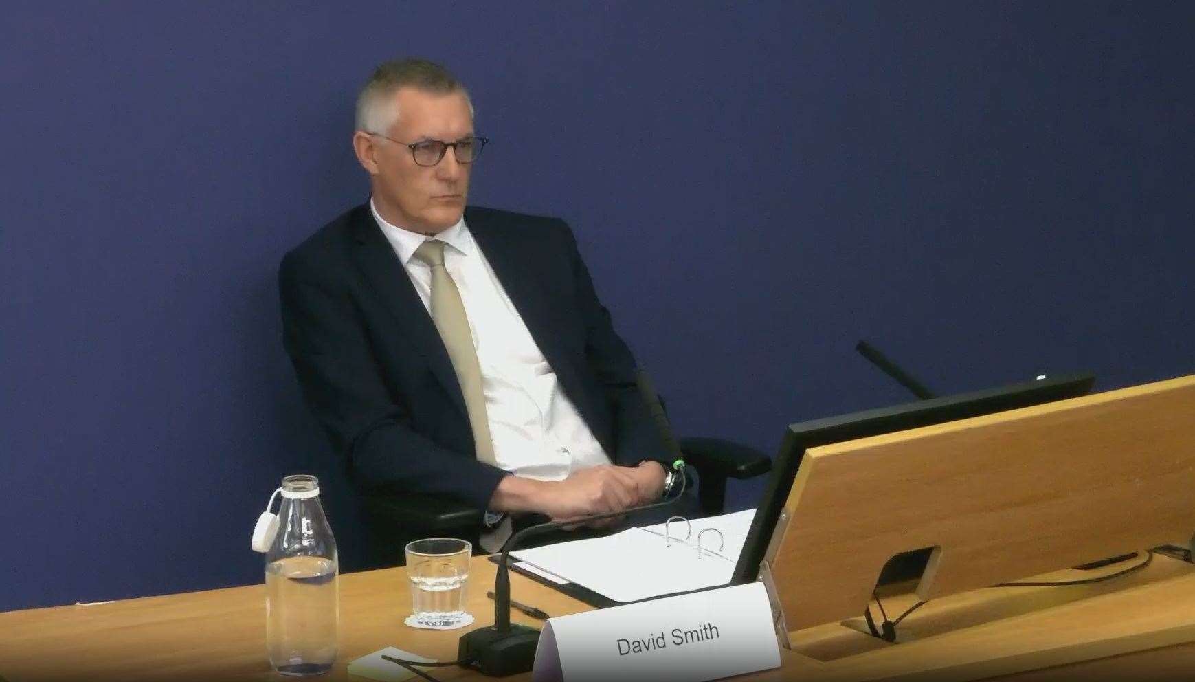 David Smith giving evidence (Post Office Horizon IT Inquiry/PA)