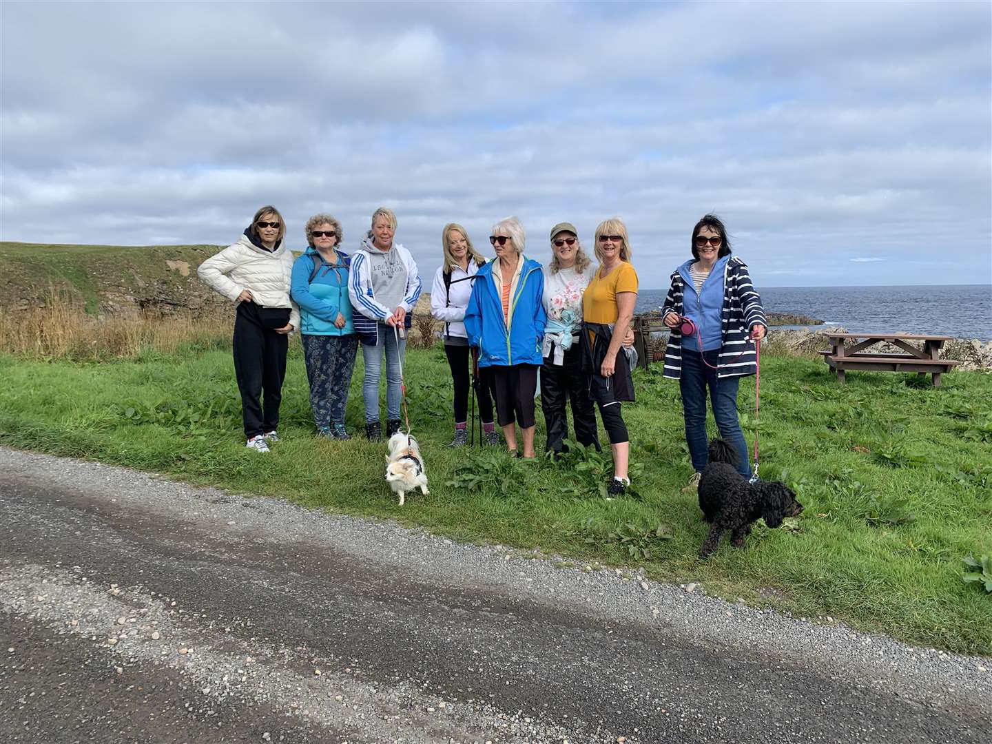 Members of Portskerra Activ' Club walking group during a previous outing.
