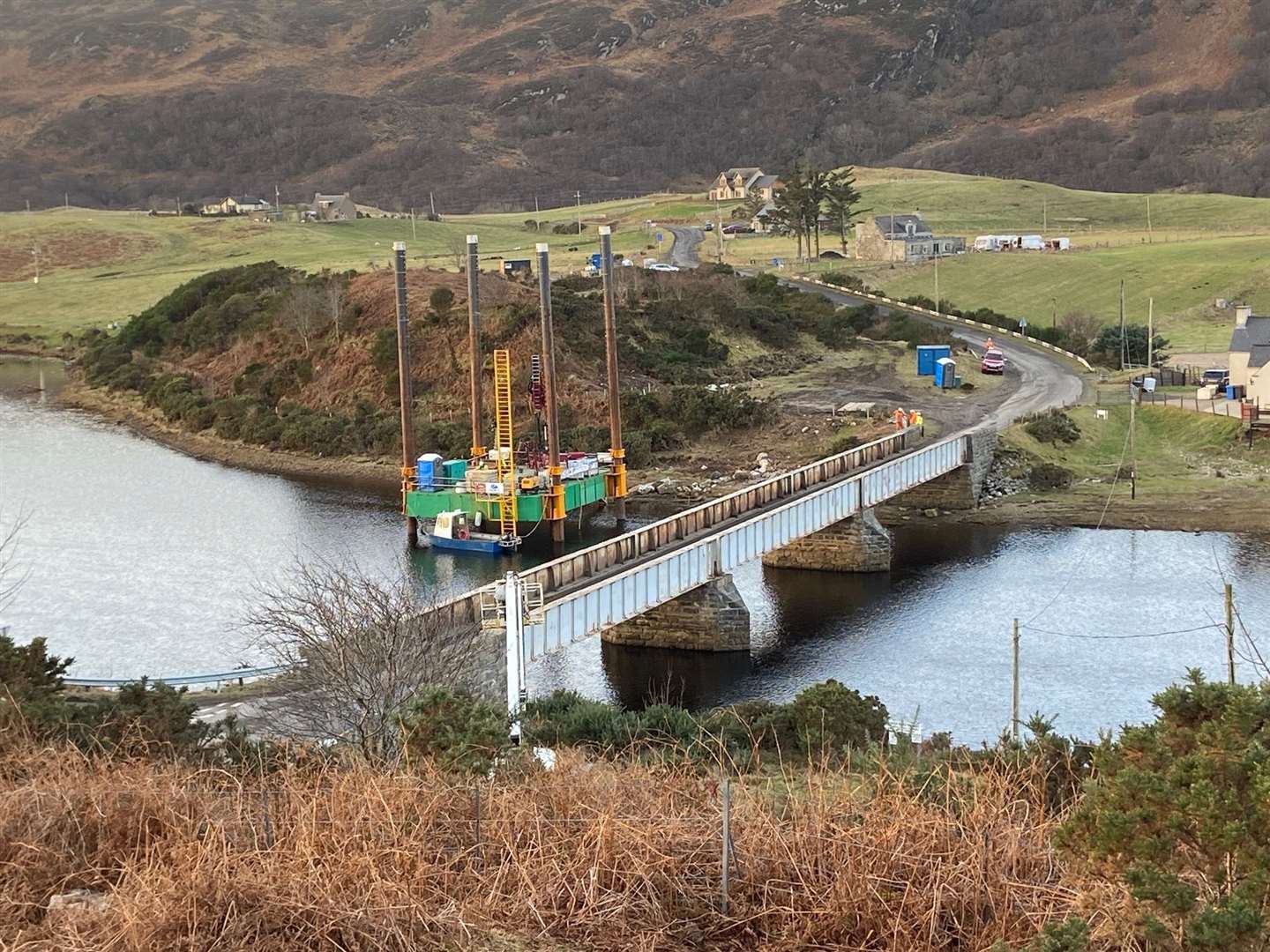 An £8.7 million new Naver bridge is planned to replace the existing, 140-year-old structure Picture: Jim A Johnston