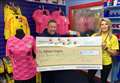 First donation to Highland Hospice following launch of Caley Thistle's Away Kit partnership fundraiser
