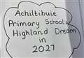 Achiltibuie youngsters share their vision for the future of the Highlands