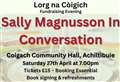 Broadcaster Sally Magnusson 'in conversation' event at Coigach Hall is fundraiser for public art installation project