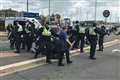Anti-migrant protesters clash with police in Dover
