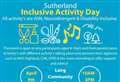 'Sutherland Inclusive Day' to be held at Lairg for second year running