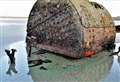 Low tides reveal strange phenomenon on wrecked ship boiler