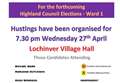 Election hots up with hustings to be held in Lochinver