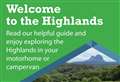 Highland Council produces booklet for increased numbers of visitors travelling in a motorhome or campervan
