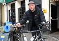 Loose spoke temporarily halts long distance charity cycle ride