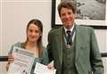 Clan Sutherland Society's Young Citizen of the Year Award presented to Poppy Mackay at Gathering dinner