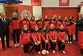 Lodge Clyne gifts new kits to Brora Rangers under-14 girls' team