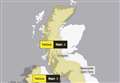 Yellow heavy rain warning for Sutherland today