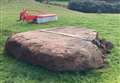 Mammoth seven ton stone earmarked for battle memorial is extracted from Sutherland croft 