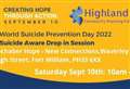 Drop–in sessions for World Suicide Prevention Day 