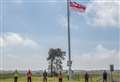 Flag raised at Tain Training Camp to say thank you during Armed Forces Week