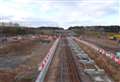 Pictures show progress of works on new train station for Inverness Airport