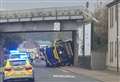 Lorry hits railway bridge in Inverness