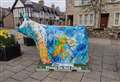 Highland Hospice's 'Heilan coo' Harvey arrives in Dornoch as part of art trail