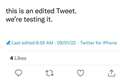 Twitter testing Edit Tweet tool for select users