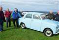 Saved from the crusher – vintage car Bluebell takes to the roads of Caithness and visits Castle of Mey 