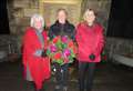 Clyne War Memorial stalwarts Jim and Kathleen Cunningham lay New Year's wreath at Brora