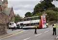 Bus blocks new Inverness one way system near Castle – drivers call it a disaster