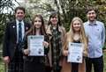 School girls are joint winners of Clan Sutherland Society Young Citizen Award 2022
