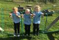 Farr Primary trio all smiles for new term