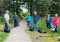 Rotary club members enjoy meeting up for socially distanced walk and litter pick 