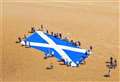 WATCH: Monster Saltire flag is unfurled on Dunnet beach