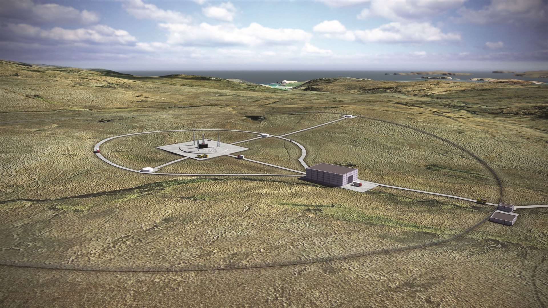 A computerised illustration of the proposed Spaceport.