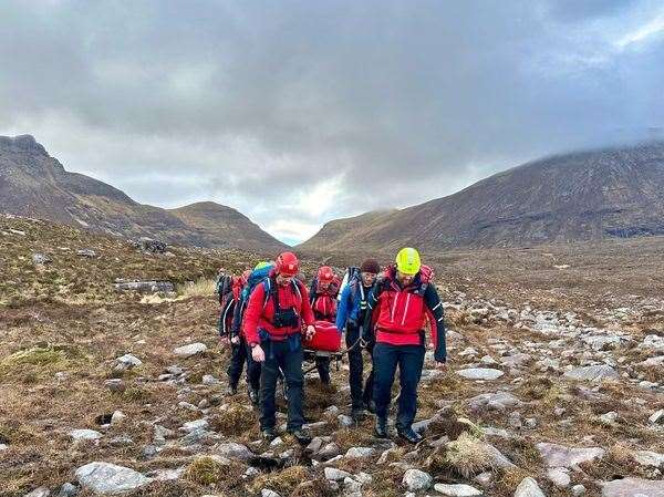 The training session was in Assynt. Picture: Assynt Mountain Rescue Team