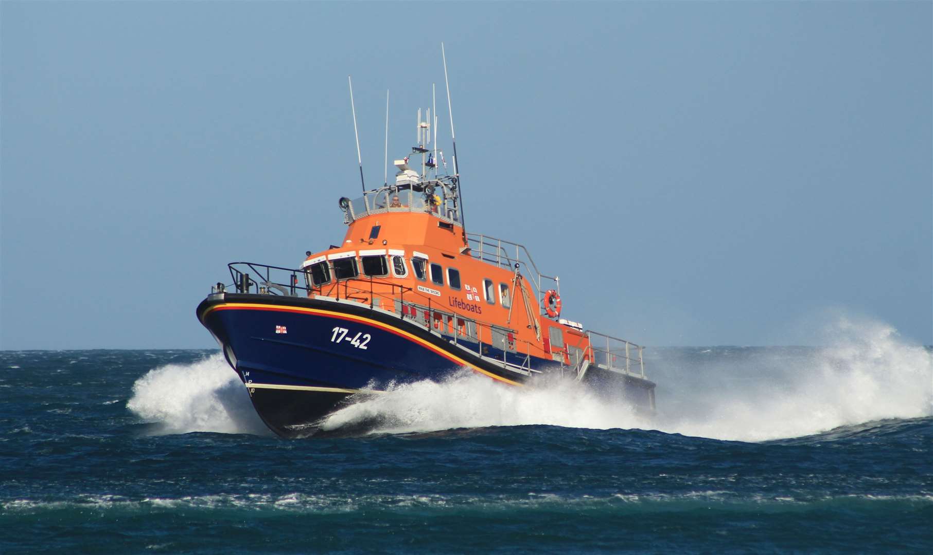 Thurso lifeboat The Taylors in Thurso Bay. Picture: Alan Hendry