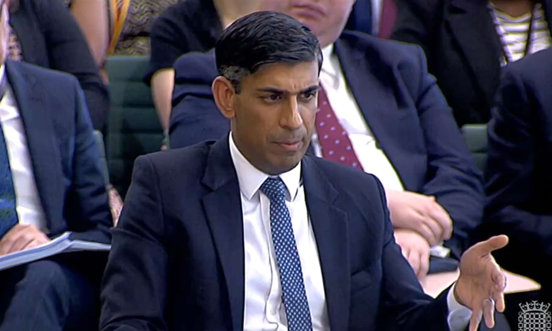 Mr Sunak appearing before the Liaison Committee at the House of Commons (House of Commons/PA)