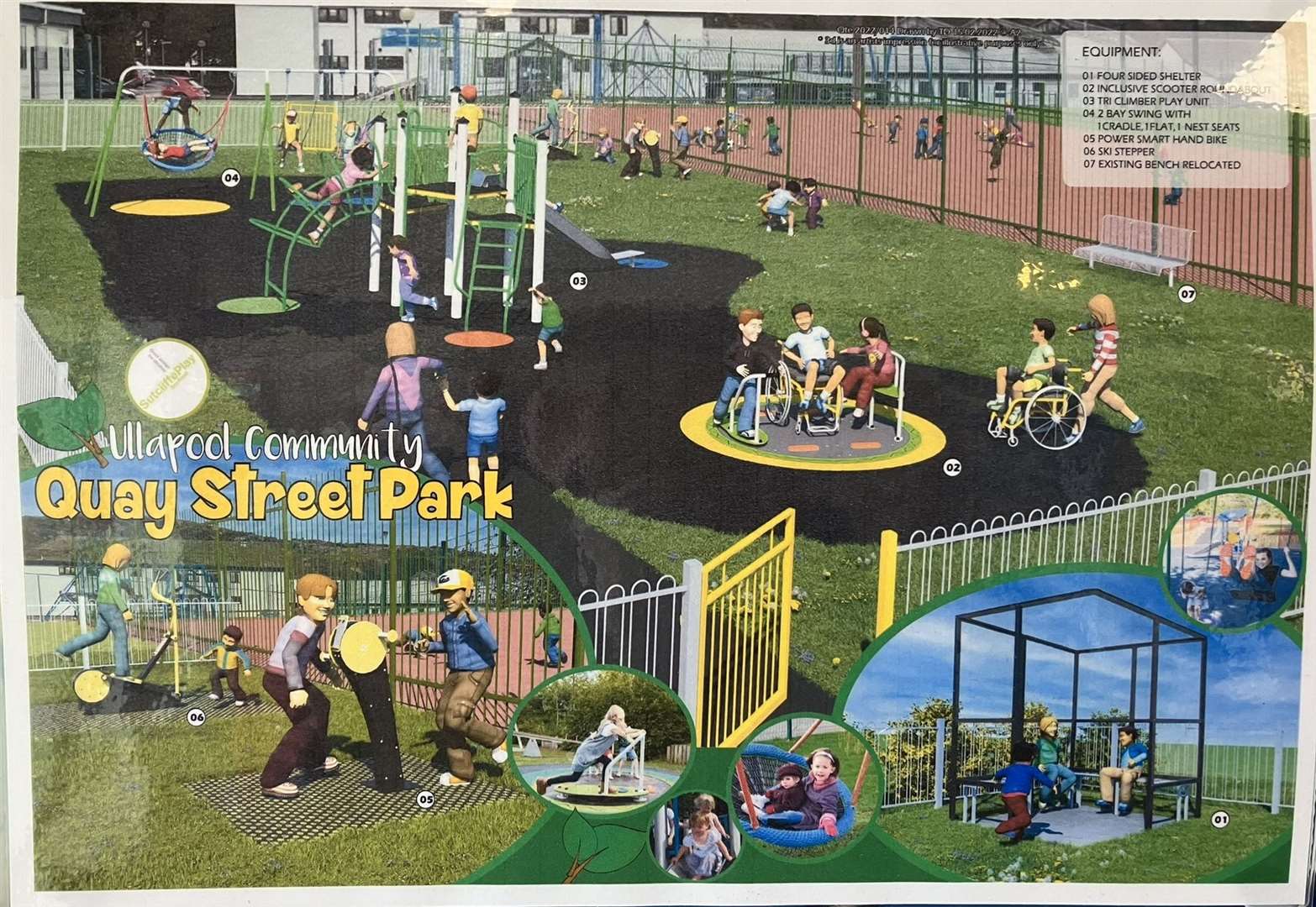 Vision for the new refurbished playpark.