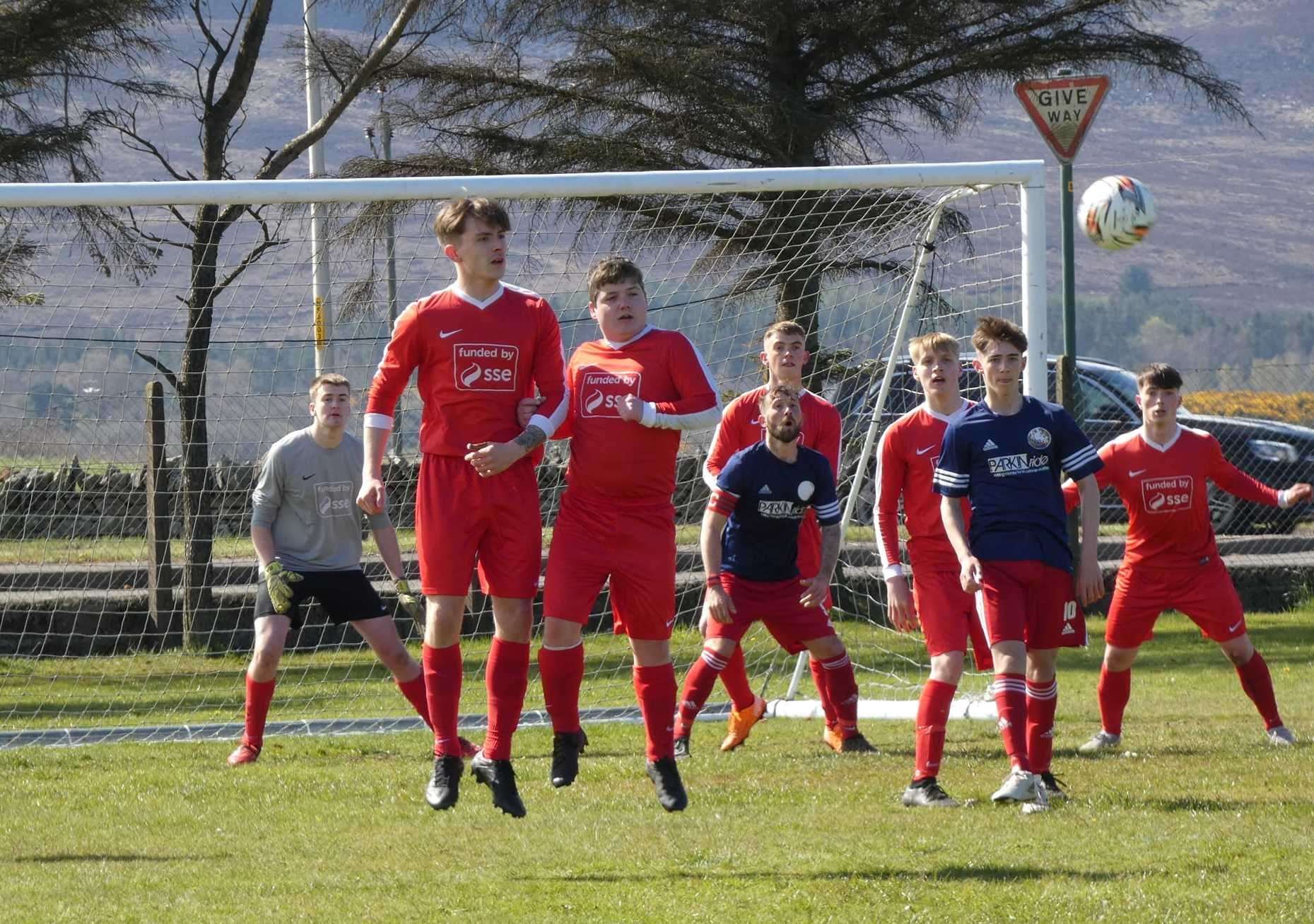 Melvich face a quarter final showdown at home to Brora Wanderers in the Stafford Cup. Photo: Justine Holmes