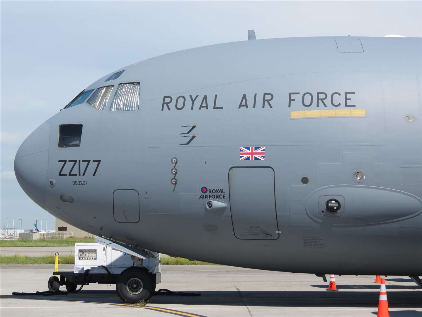The RAF C-17 Globemaster has left Lossiemouth as part of the recovery efforts.