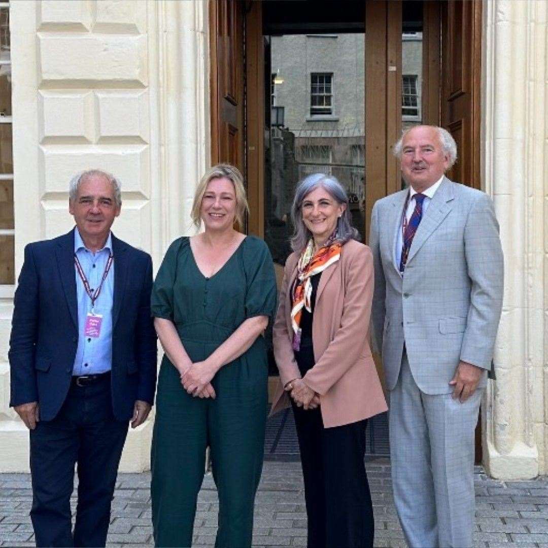 David Bell, far left, with Energy Minister Gillian Martin, Raffaella Ocone, Professor of chemical Engineering at Heriot-Watt University and Peter Cameron, Professor of International Energy Law and Policy at the University of Dundee.