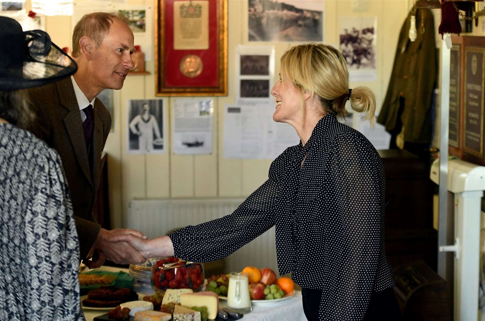 The Duke of Edinburgh meets Jacqui Oglesby.Picture: James Mackenzie