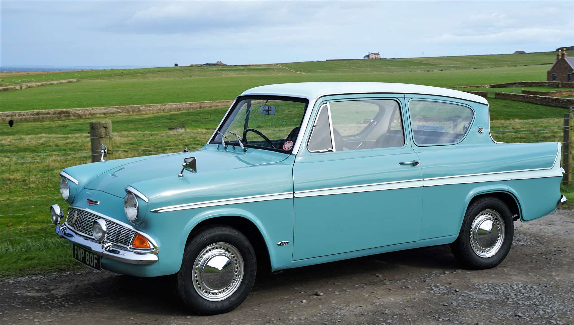 This gleaming Ford Anglia was at Sunday's rally. Picture: DGS