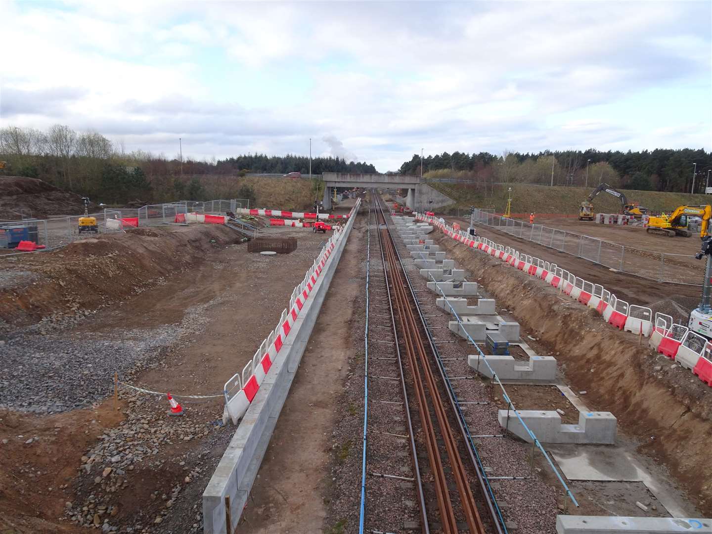 Works on Inverness Airport station is progressing well.