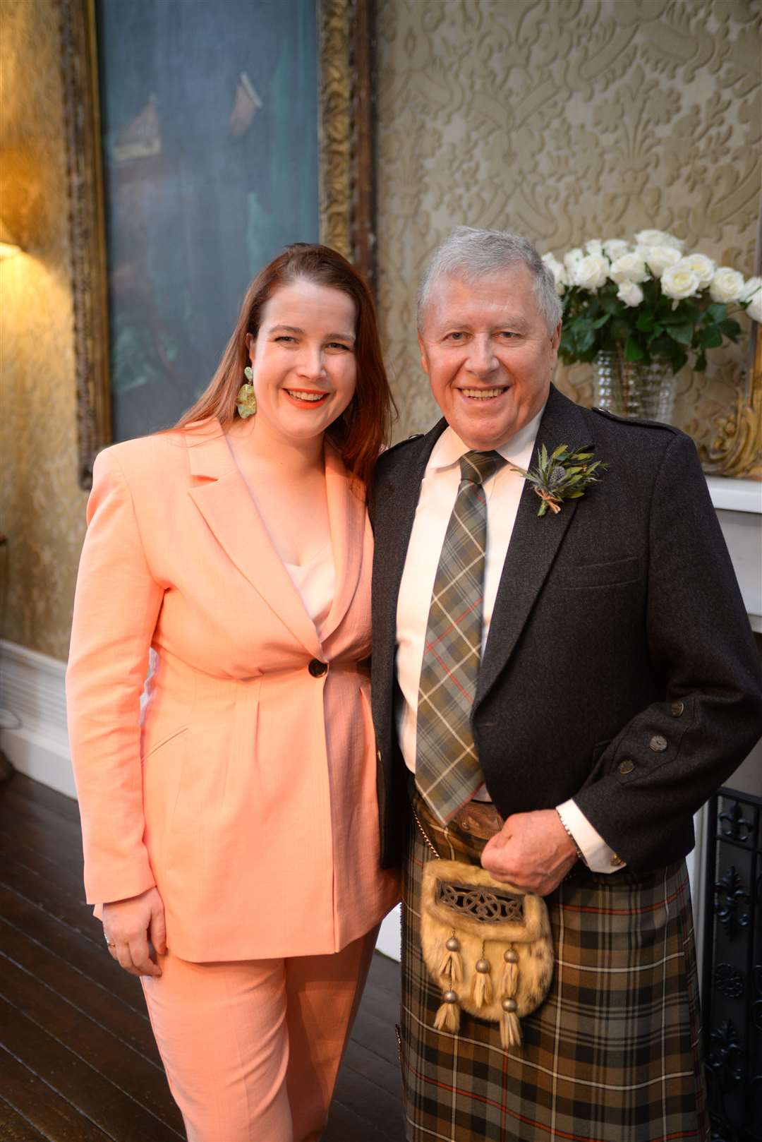 Fiona Mackenzie with her father, Colin.